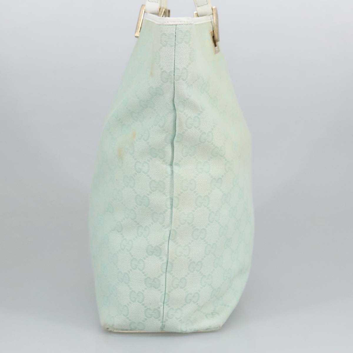 Gucci Blue Canvas Tote Bag