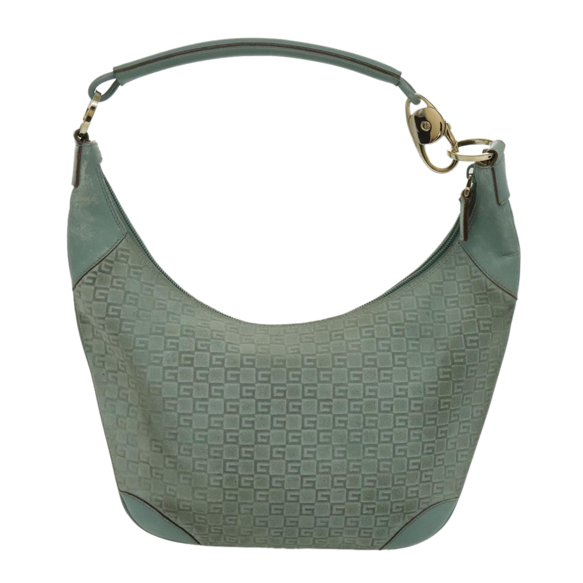 Gucci Hobo Blue Suede Shoulder Bag