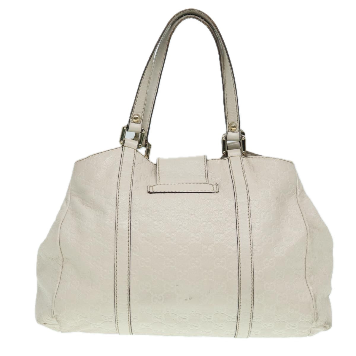Gucci Guccissima White Canvas Handbag