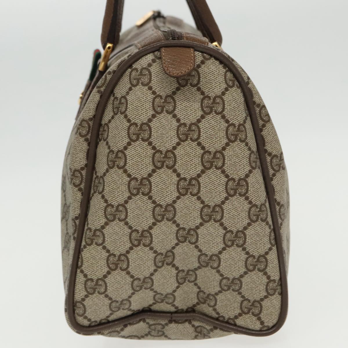 Gucci Boston Beige Canvas Travel Bag