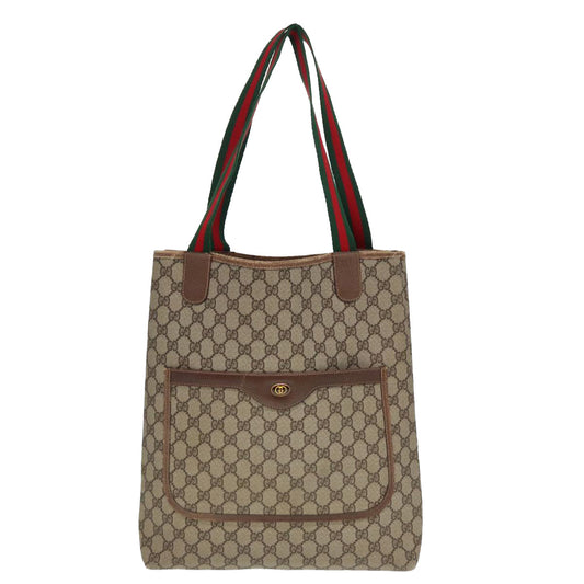Gucci Gg Canvas Beige Synthetic Tote Bag ()