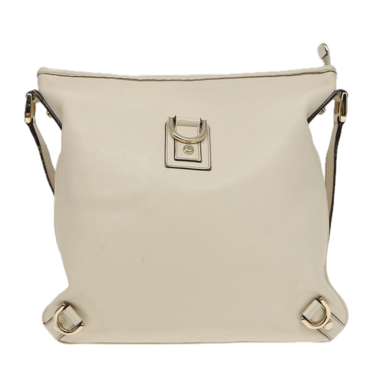 Gucci Abbey Beige Leather Shoulder Bag ()