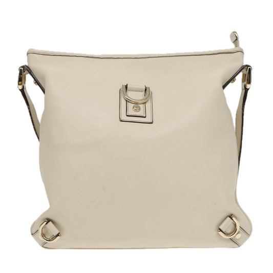 Gucci Abbey Beige Leather Shoulder Bag ()