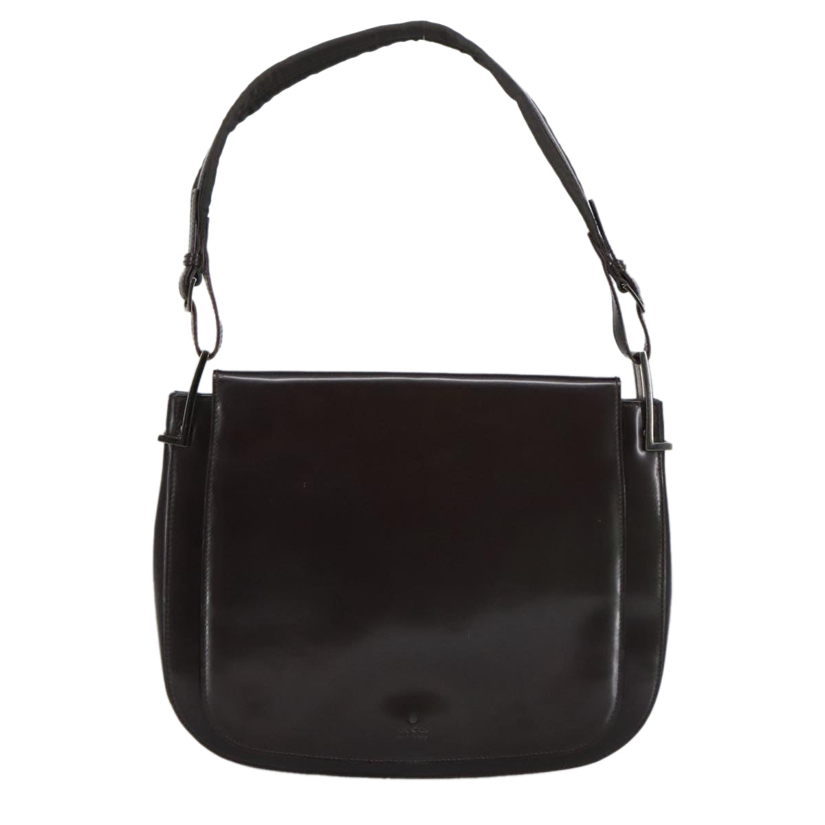 Gucci -- Burgundy Patent Leather Shoulder Bag