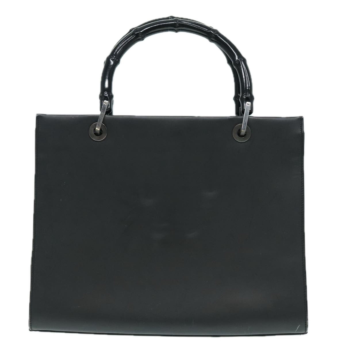 Gucci Bamboo Black Leather Handbag