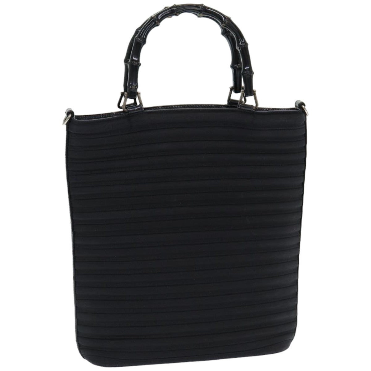 Gucci Bamboo Black Synthetic Handbag ()