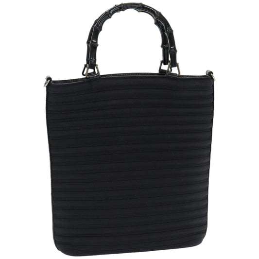 Gucci Bamboo Black Synthetic Handbag ()