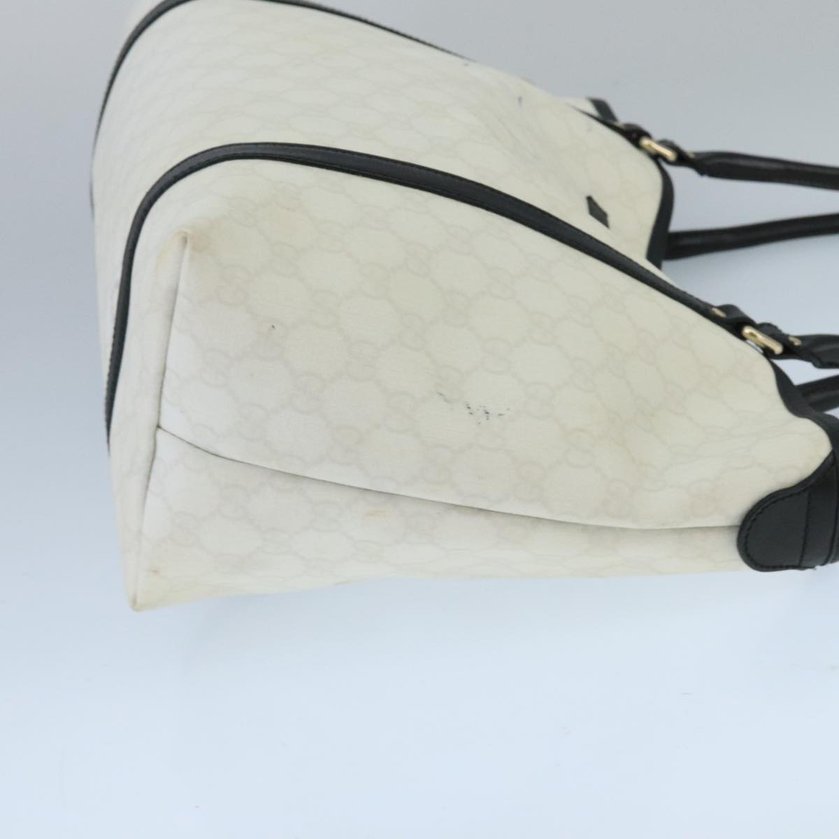 Gucci White Canvas Tote Bag