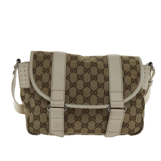 Gucci Beige Canvas Shoulder Bag ()