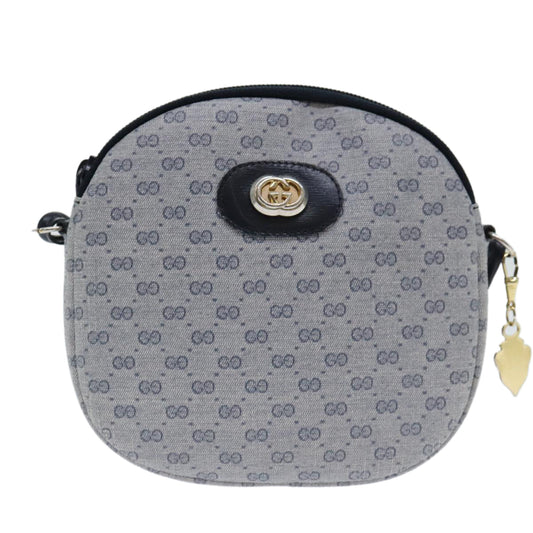 Gucci Navy Canvas Shoulder Bag ()