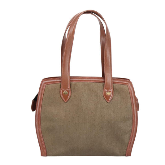Gucci Brown Canvas Tote Bag ()