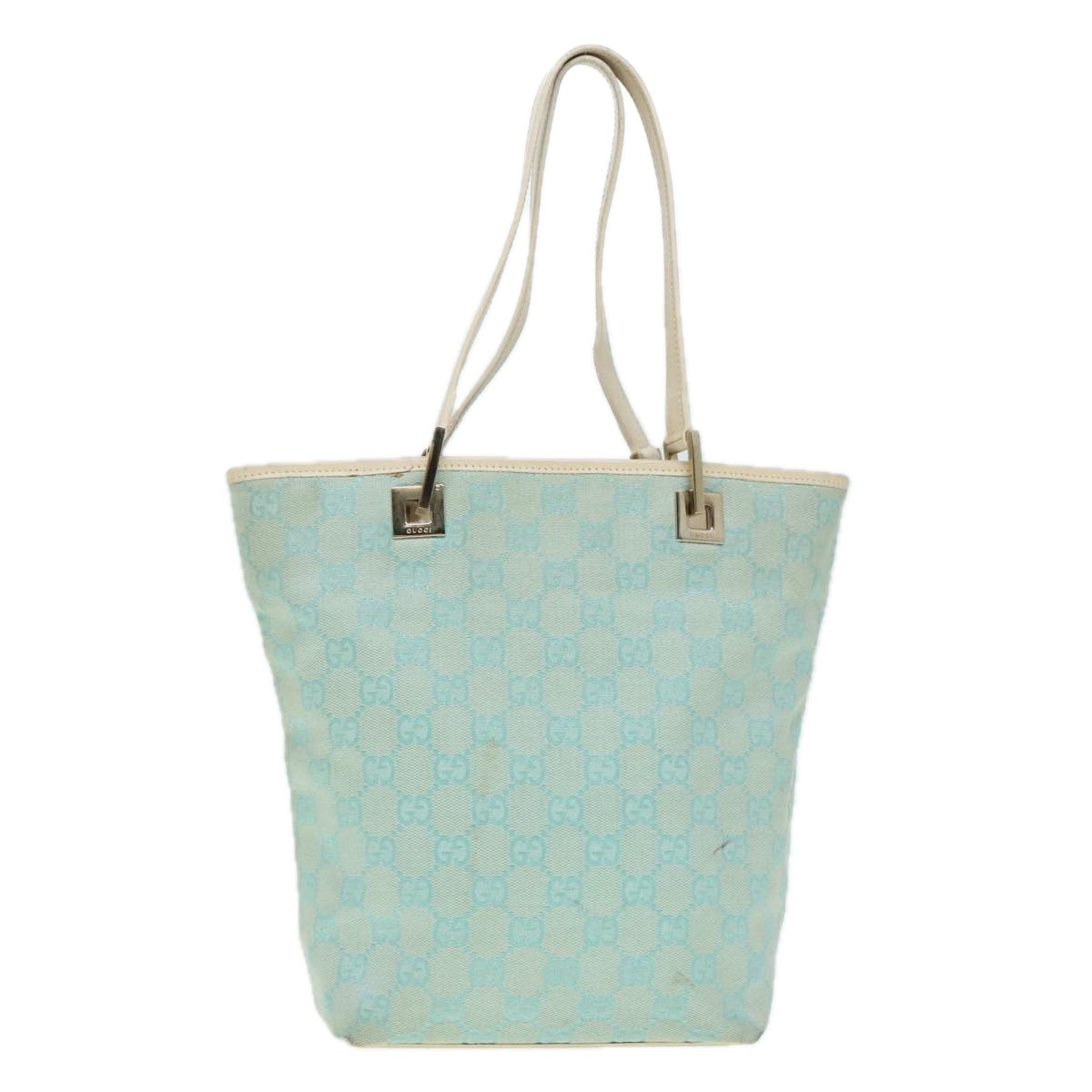Gucci Blue Canvas Tote Bag