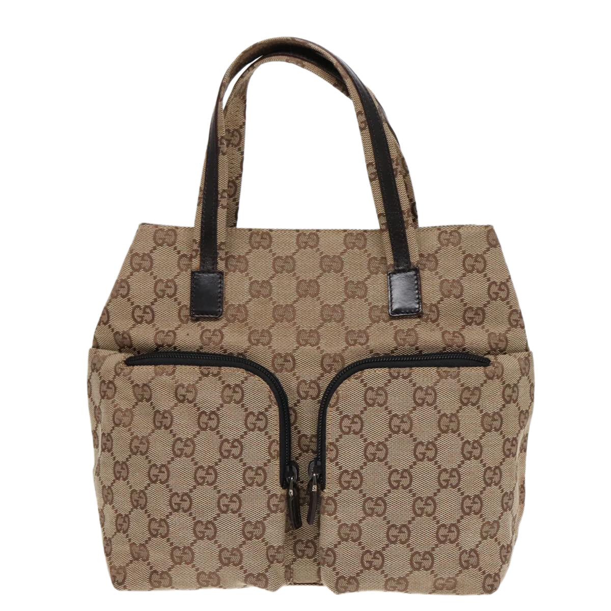 Gucci Envelope Pouch Beige Canvas Handbag ()