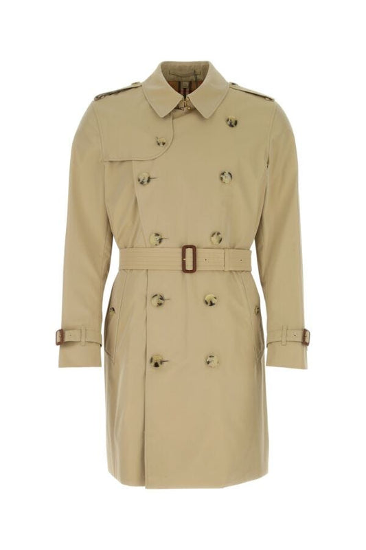 Burberry Man Beige Cotton Kensington Heritage Trench