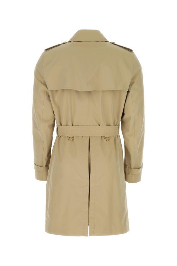 Burberry Man Beige Cotton Kensington Heritage Trench