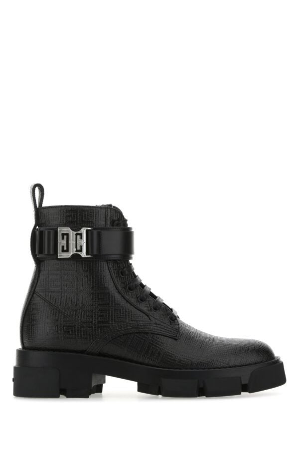 Givenchy Woman Black Leather Terra Ankle Boots