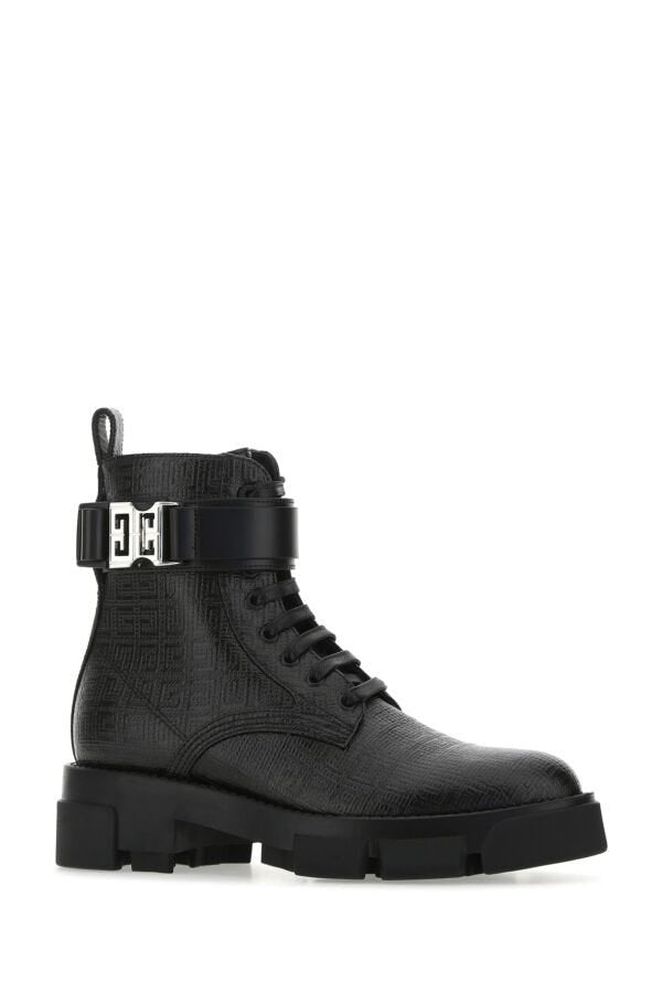 Givenchy Woman Black Leather Terra Ankle Boots