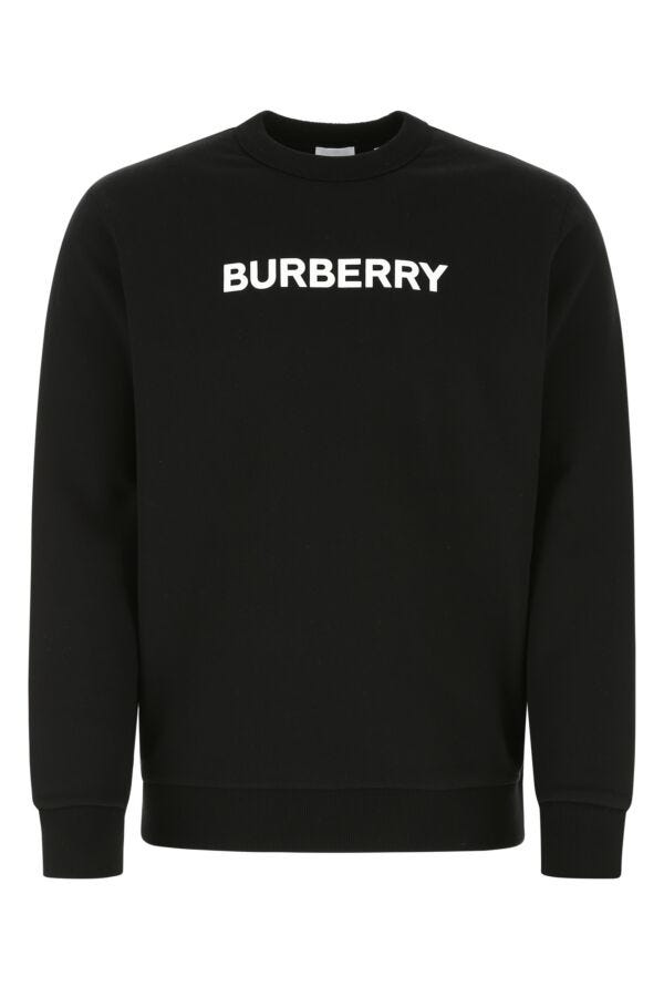 Burberry Man Black Cotton Sweatshirt