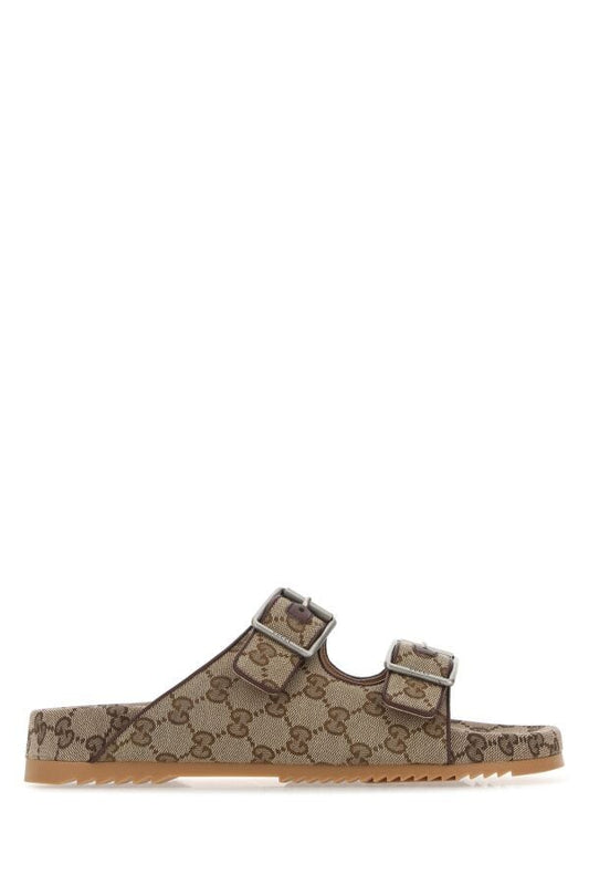 Gucci Man Gg Supreme Fabric Slippes