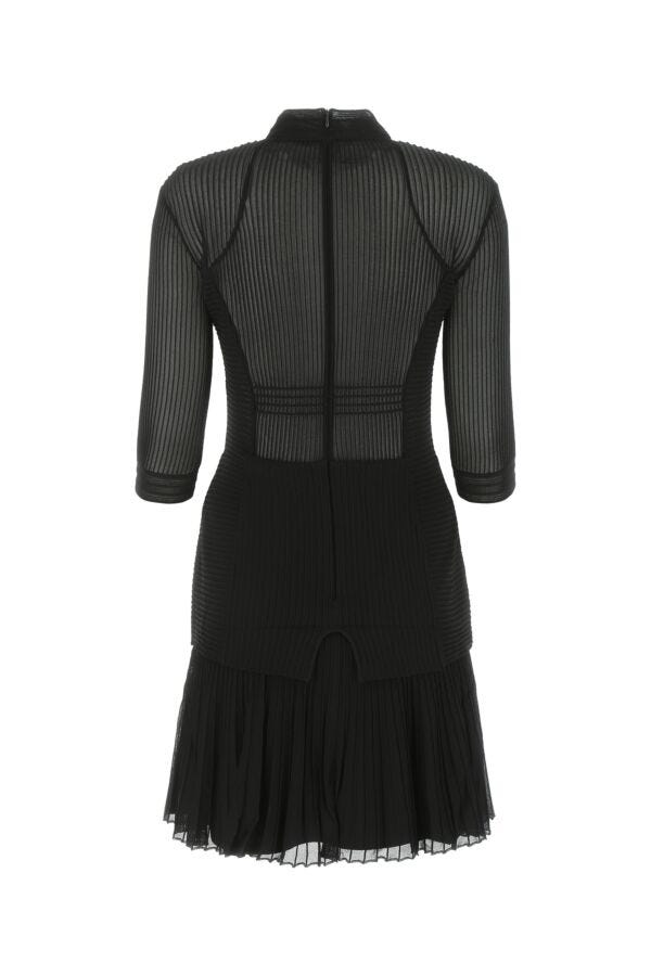 Givenchy Woman Black Stretch Viscose Blend Mini Dress