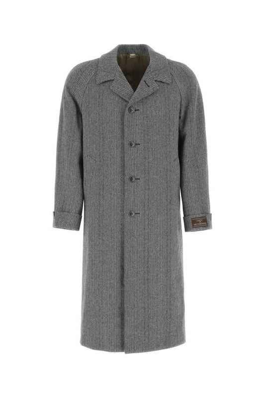 Gucci Man Embroidered Wool Blend Coat