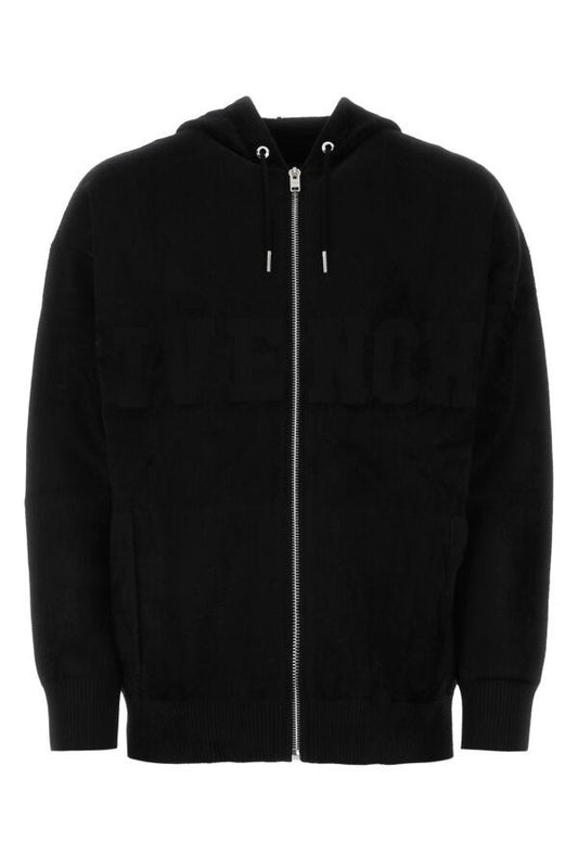 Givenchy Man Black Viscose Blend Oversize Sweatshirt