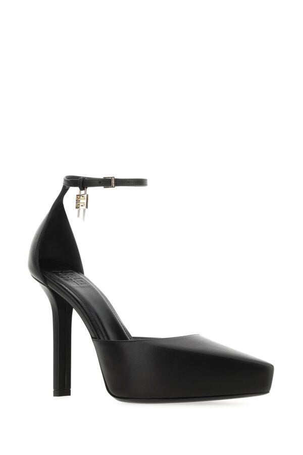 Givenchy Woman Black Leather G-Lock Pumps