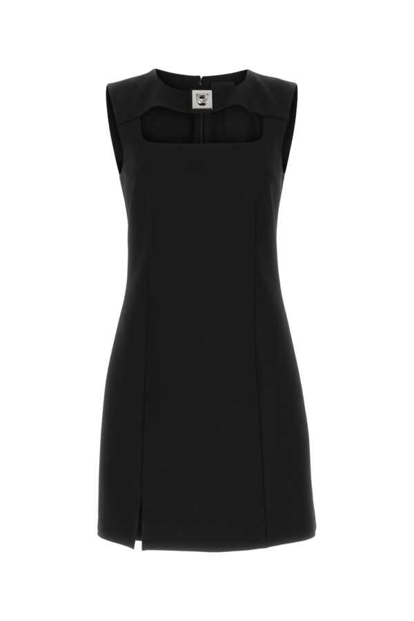 Givenchy Woman Black Stretch Viscose Blend Mini Dress