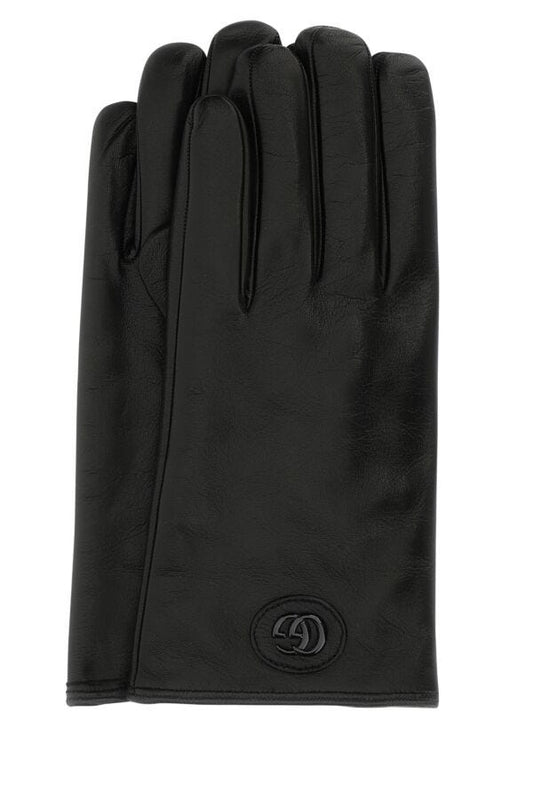 Gucci Man Black Leather Gloves