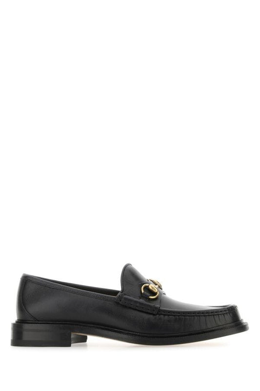 Gucci Man Black Leather Loafers
