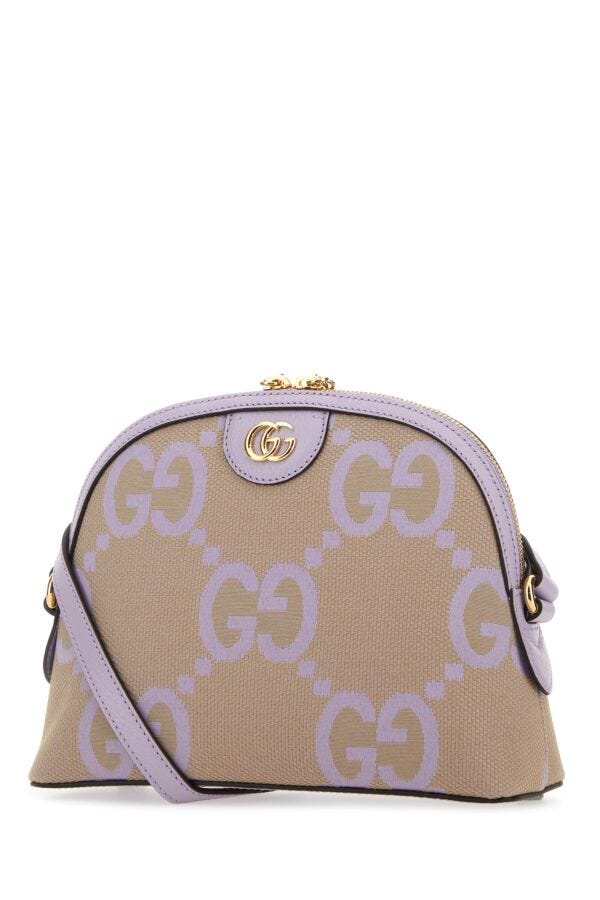 Gucci Woman Jumbo Gg Fabric Small Ophidia Crossbody Bag