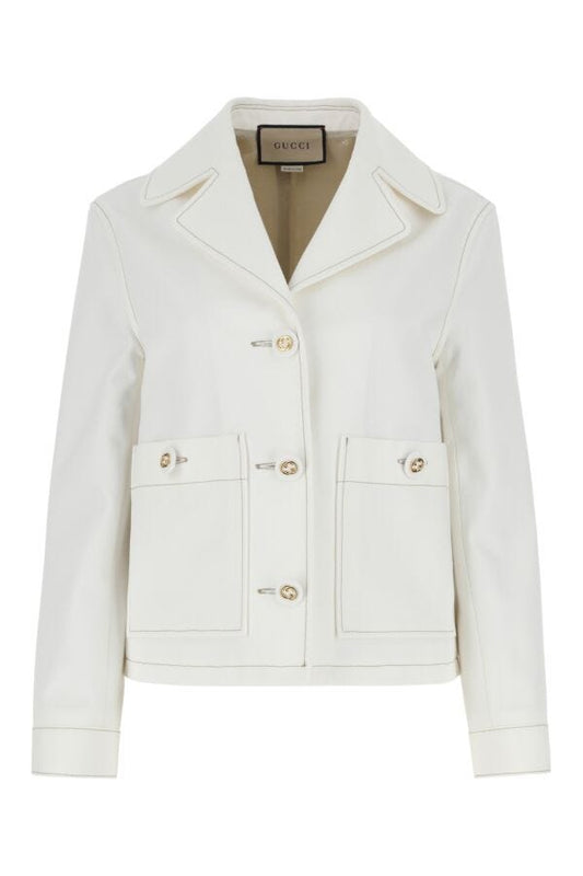 Gucci Woman White Cotton Blazer