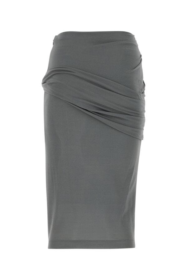 Givenchy Woman Grey Crepe Skirt