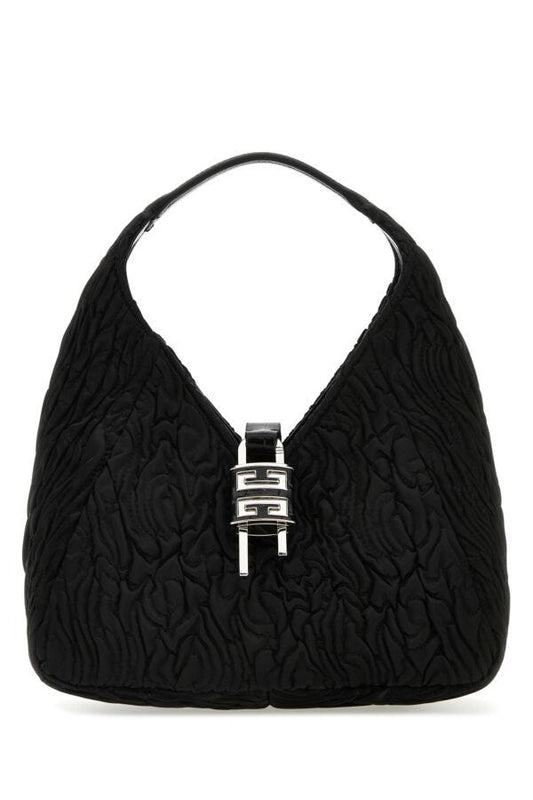 Givenchy Woman Black Fabric G-Hobo Mini Handbag