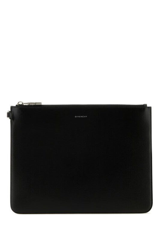 Givenchy Man Black Leather Clutch