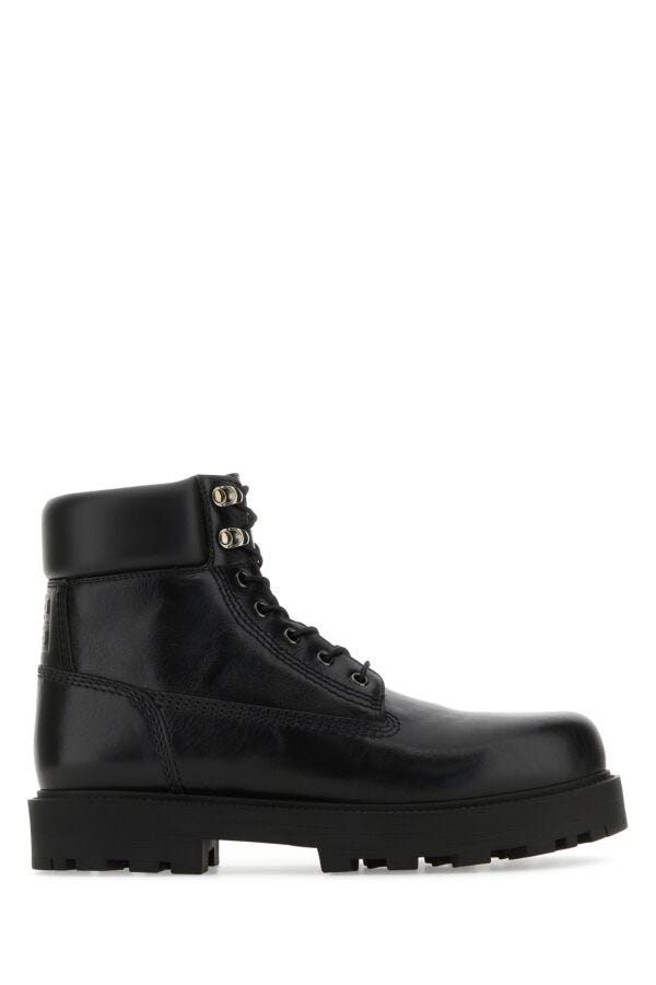 Givenchy Man Black Leather Show Ankle Boots