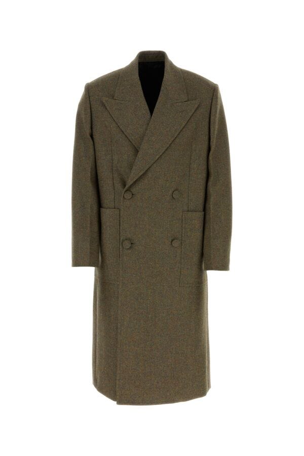 Givenchy Man Khaki Wool Oversize Coat