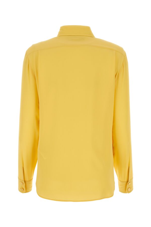 Gucci Woman Yellow Crepe Shirt
