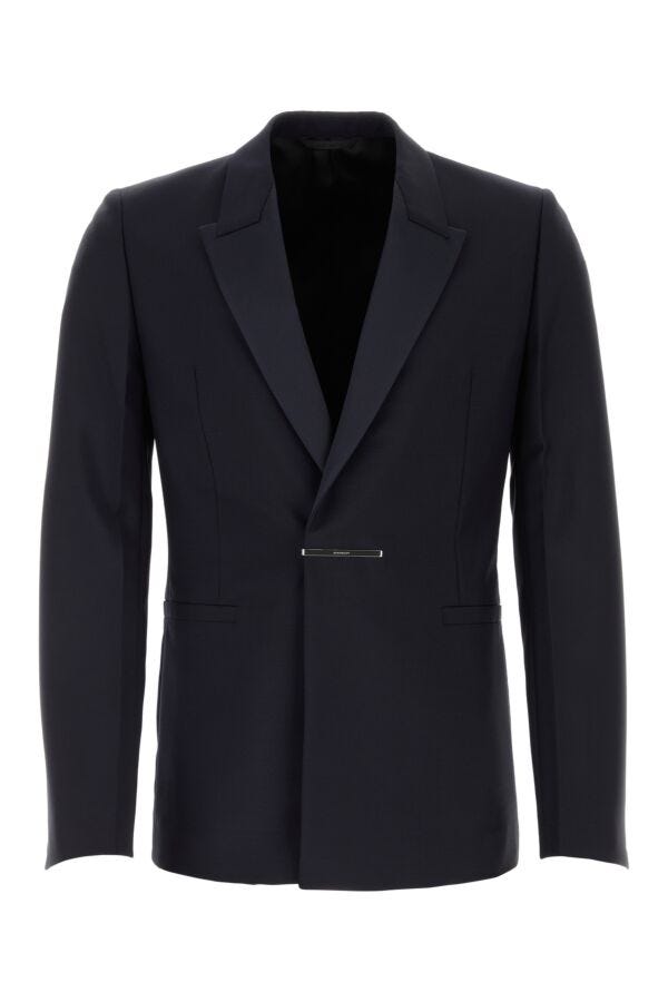 Givenchy Man Midnight Blue Wool Blend Blazer