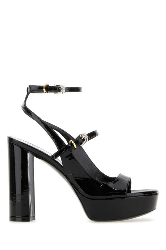 Givenchy Woman Black Leather Voyou Sandals