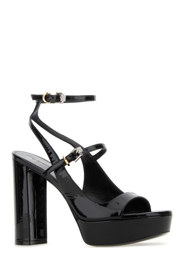 Givenchy Woman Black Leather Voyou Sandals