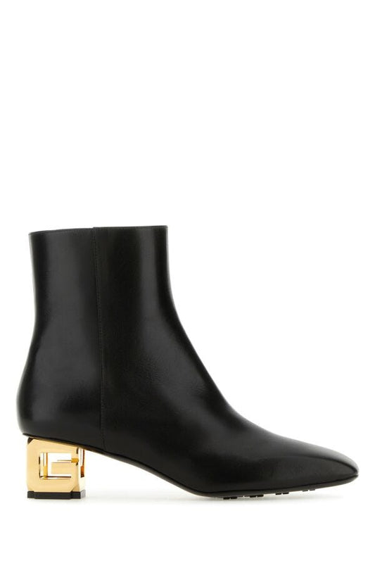 Givenchy Woman Black Leather G Cube Ankle Boots