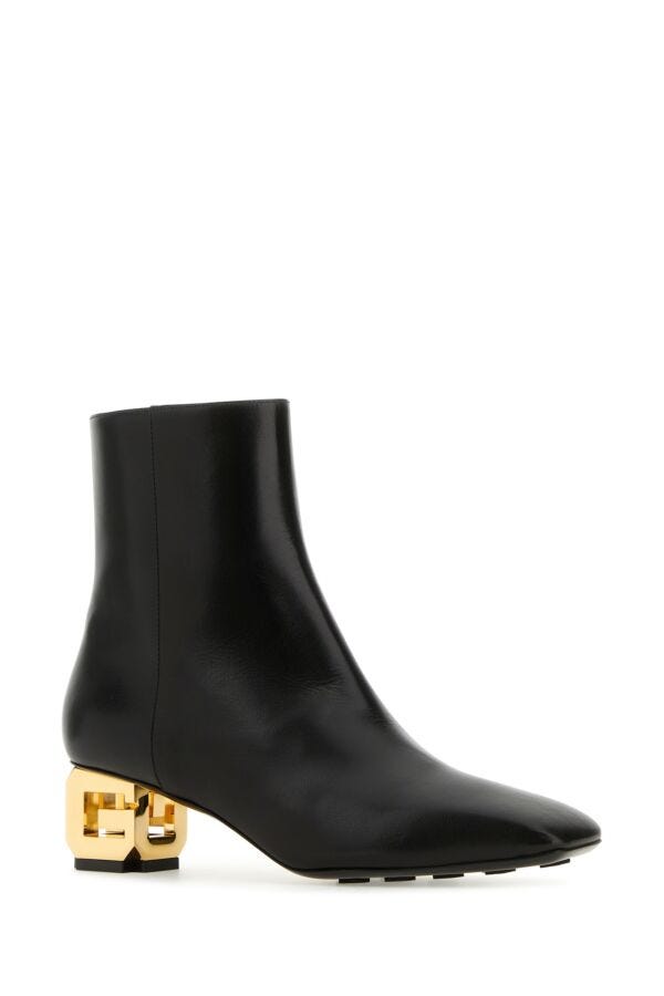 Givenchy Woman Black Leather G Cube Ankle Boots