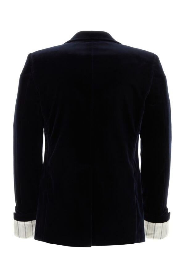 Gucci Man Midnight Blue Velvet Blazer