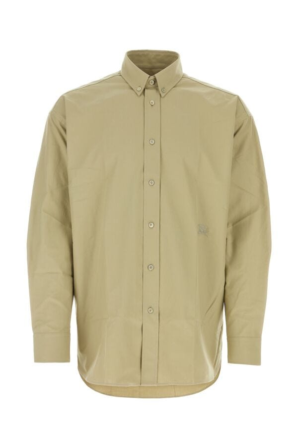 Burberry Man Army Green Oxford Shirt