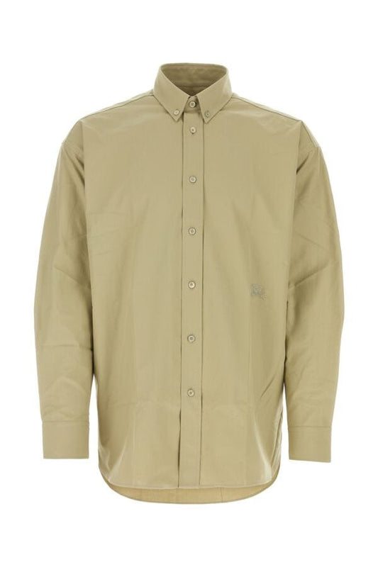 Burberry Man Army Green Oxford Shirt