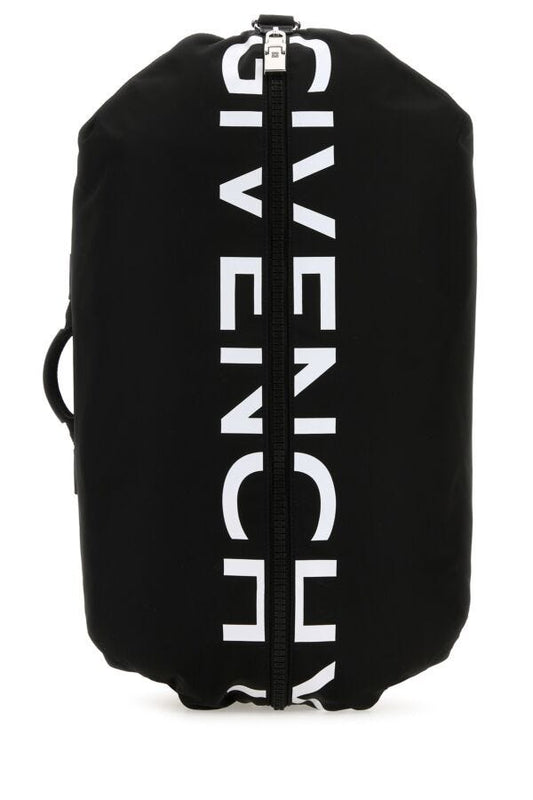 Givenchy Man Black Fabric G-Zip Backpack