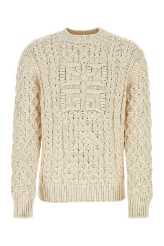 Givenchy Man Sand Cotton Blend Sweater