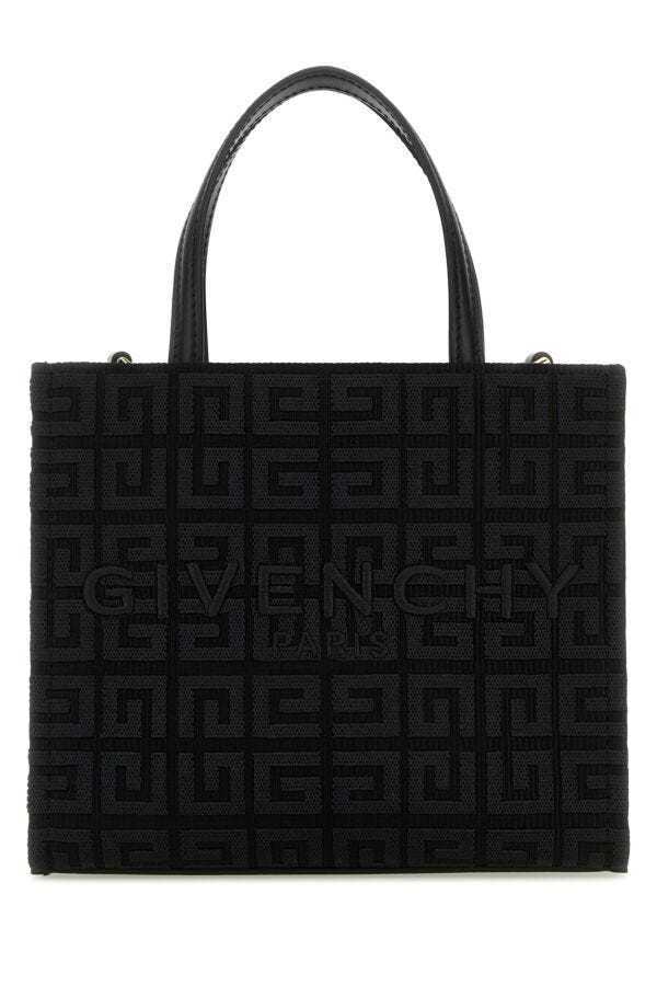 Givenchy Woman Black Canvas G-Tote Handbag