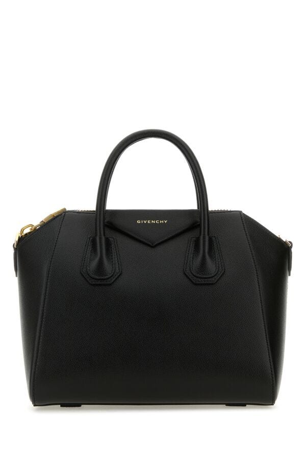 Givenchy Woman Black Leather Small Antigona Handbag